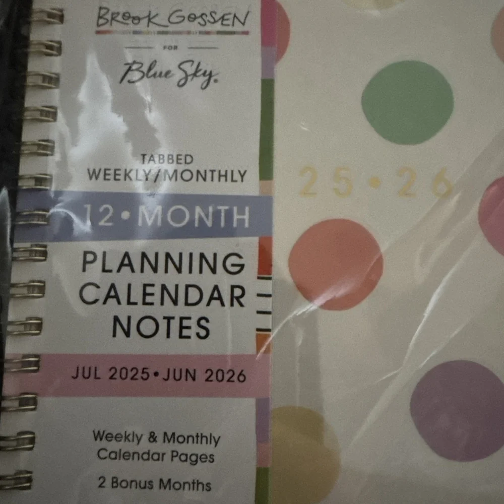 Blue Sky Brook Gossen Planner Notes 5.875